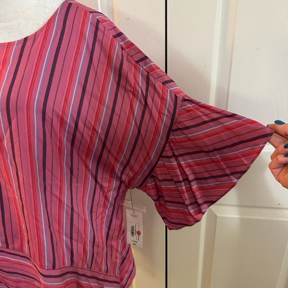 NWT ANA A New Approach pink striped tunic, XL - Picture 3 of 5